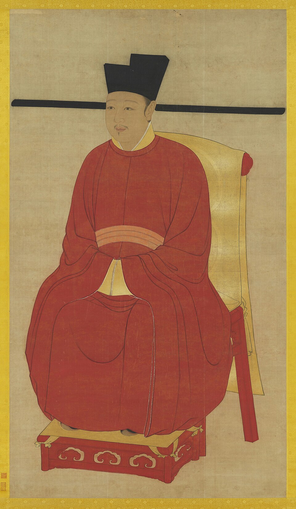 Hanging portrait of Emperor Huizong of Song, from the National Palace Musuem.