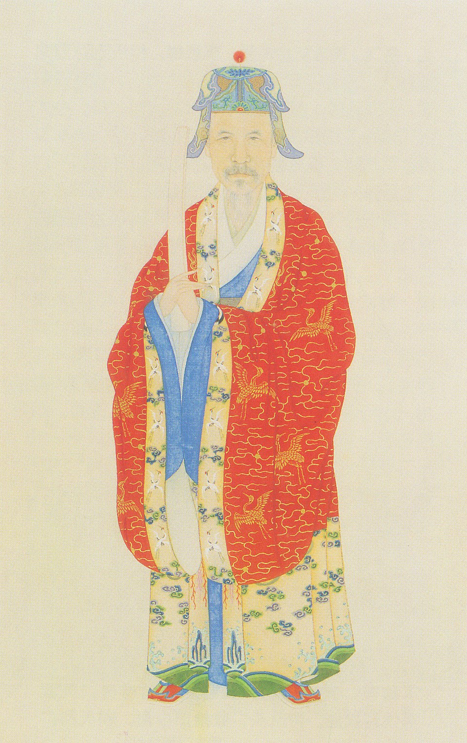 ​文天祥肖像，葉衍蘭繪，出自《叶衍兰历代名人画像册》
